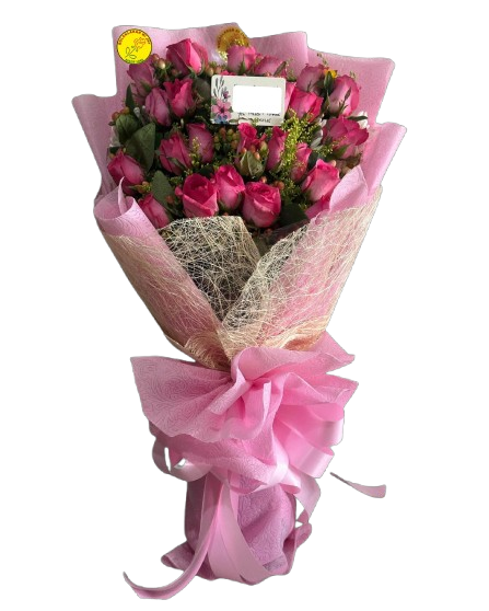Dozen Pink Roses